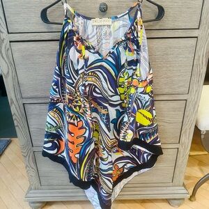 Women’s Emilio Pucci Abstract Print multi-colored coverup / top. One size.